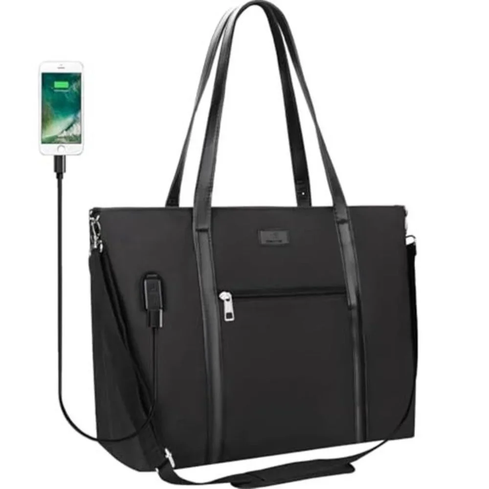 Laptop Tote Bag for Women 17 Inch,Teacher Work Bag with Compartments Laptop Bag